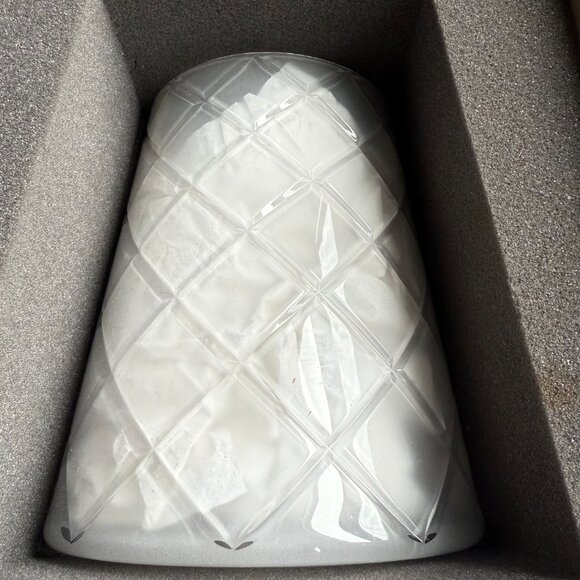 Christofle JARDIN D’EDEN 71 11 040 08 Clear Crystal Lampshade New in Box - Picture 4 of 11